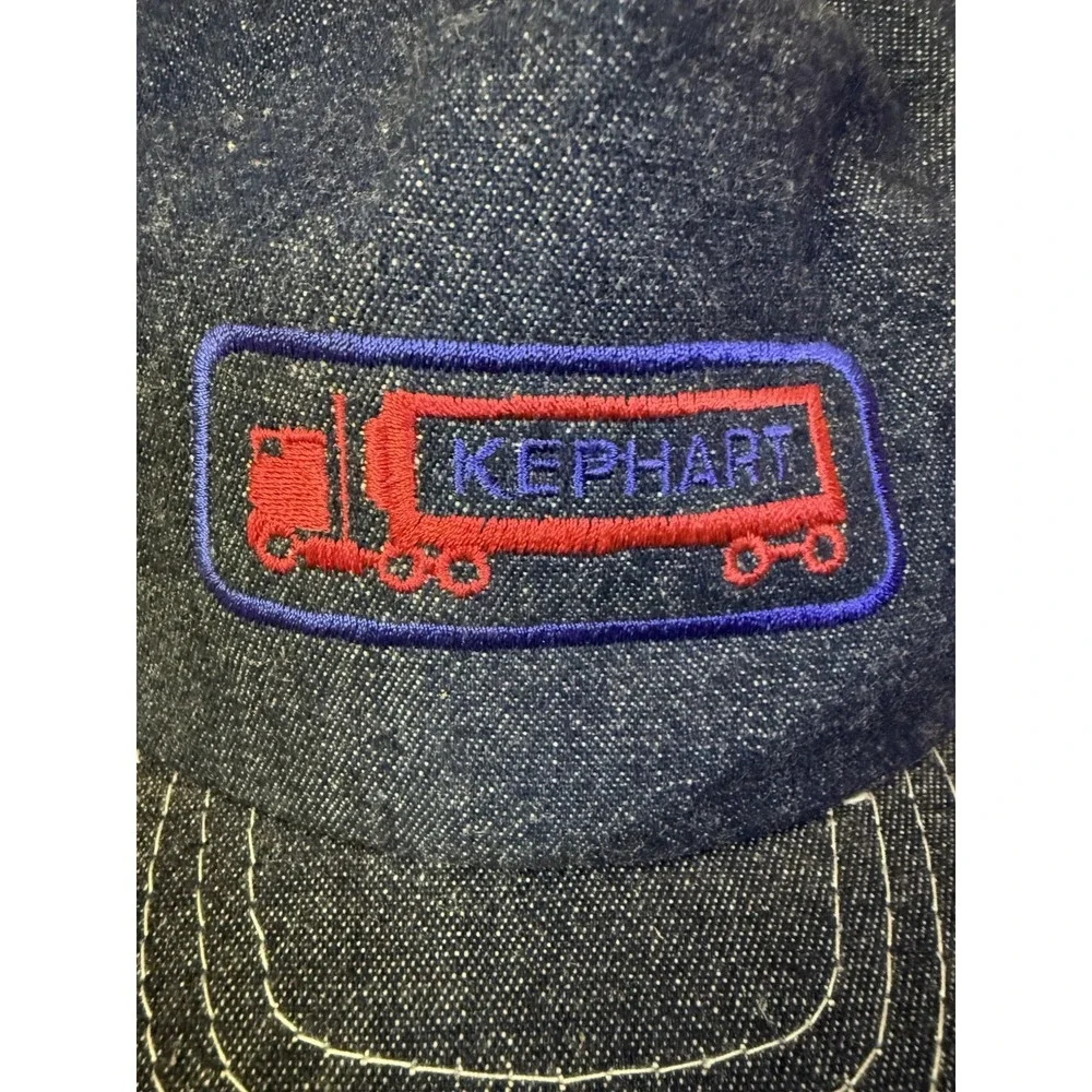 Vintage Otto Cap Trucker Hat Denim‎ Snapback Kephart Truck Embroidered 80s 90s